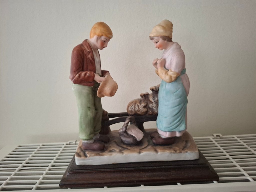 Angelus in biscuit, Huis en Inrichting, Ophalen, Vintage, Meerkleurig, Zo goed als nieuw