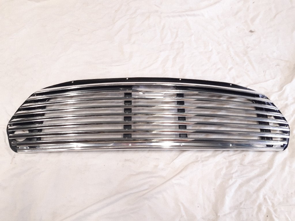 Grill External release chrome , 8 latjes Klassieke Mini, Ophalen, Voor, Motorkap, Nieuw