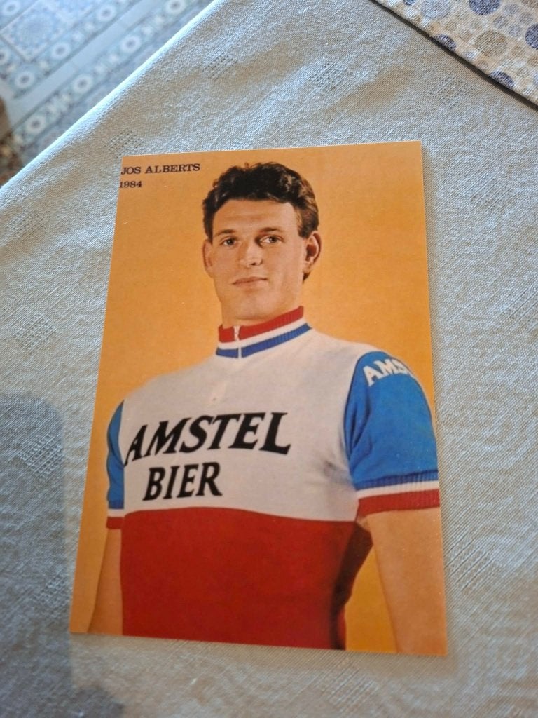 Foto (Repro) Jos Alberts / Amstel Bier 1984, Verzamelen, Ophalen of Verzenden, Zo goed als nieuw, Poster, Plaatje of Sticker