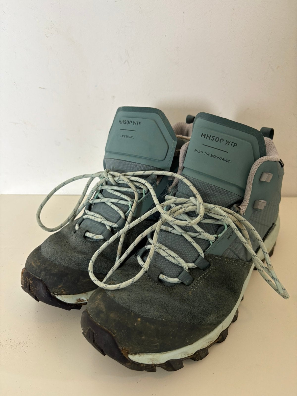 Waterdichte schoenen voor bergwandelen dames MH500 groen 40, Ophalen of Verzenden, Zo goed als nieuw, Schoenen