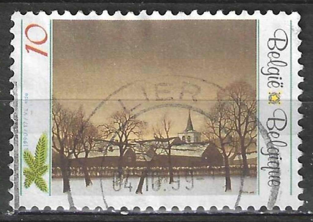 Belgique 1990 - Yvert/OBP 2392 - Noël et Nouvel An (ST), Envoi, Affranchi, Oblitéré, Noël