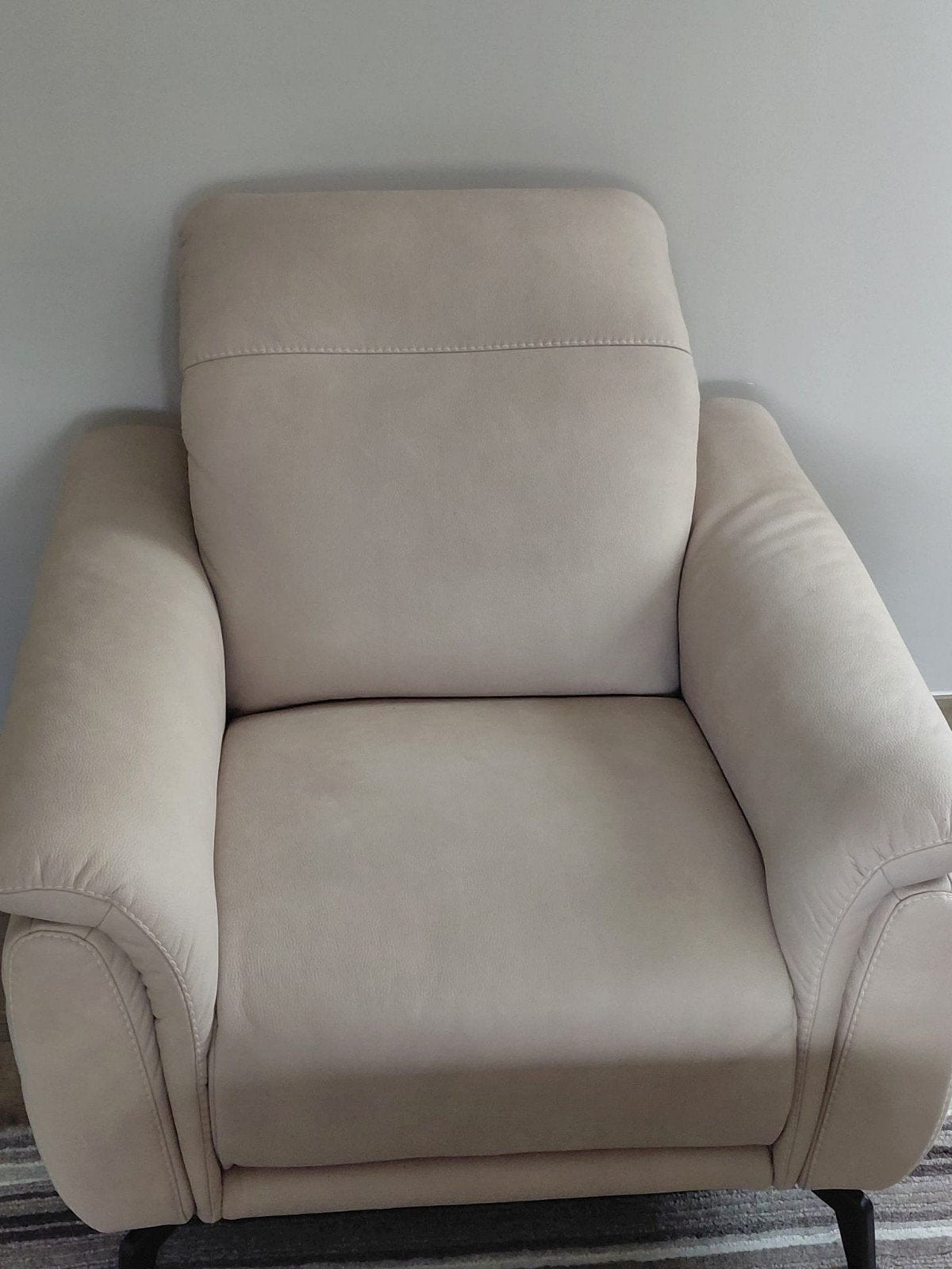 beige zetel, Huis en Inrichting, Ophalen