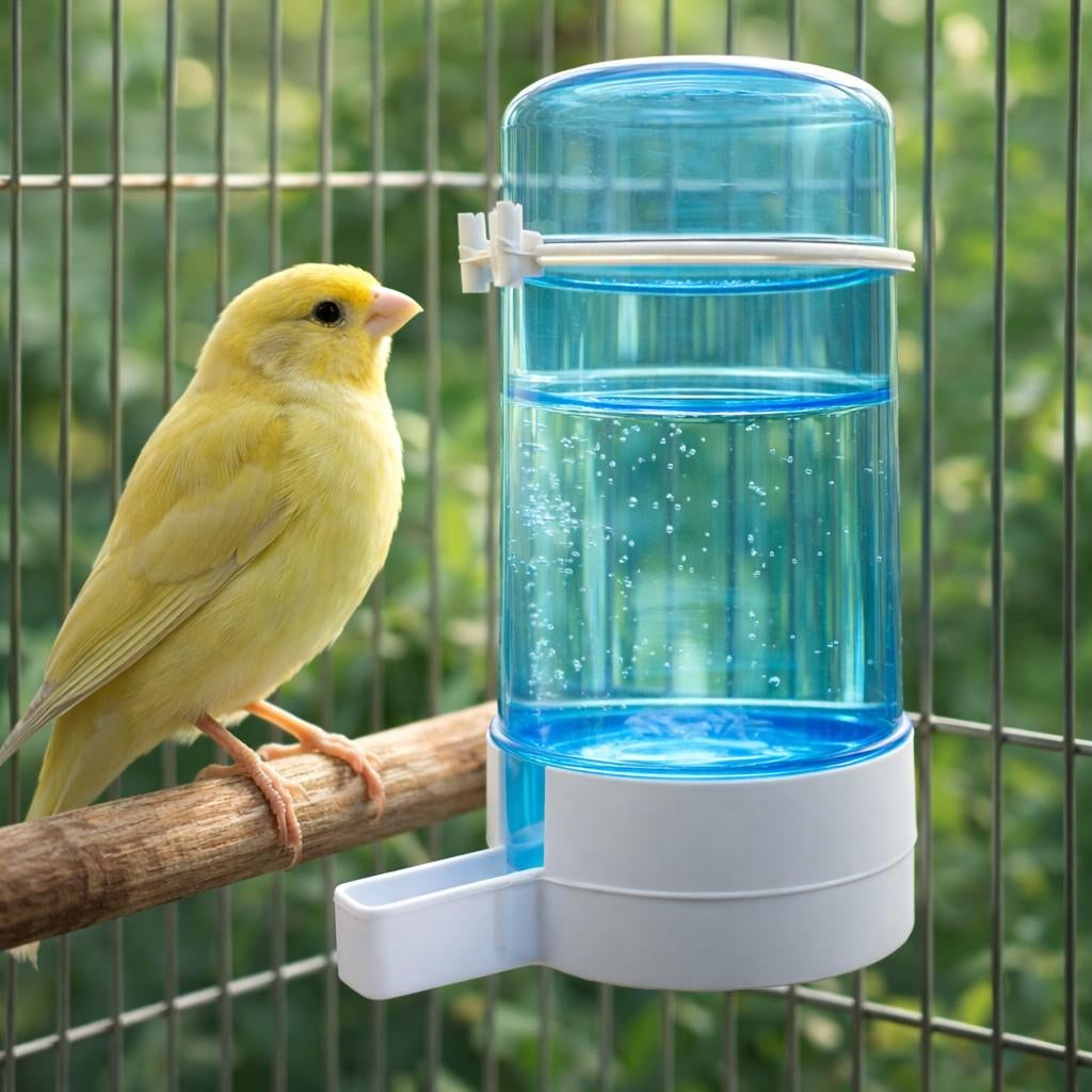 Fontaine Weekend 500 ml (blanc/bleu transparent), Animaux & Accessoires, Oiseaux | Accessoires, Enlèvement