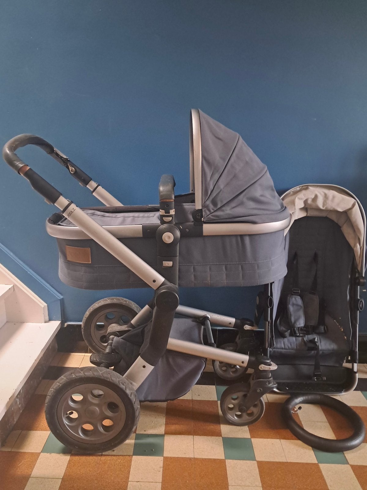 Joolz kinderwagen met reiswieg, buggyzit, parasol en hoes, Autres marques, Avec nacelle, Enlèvement, Utilisé