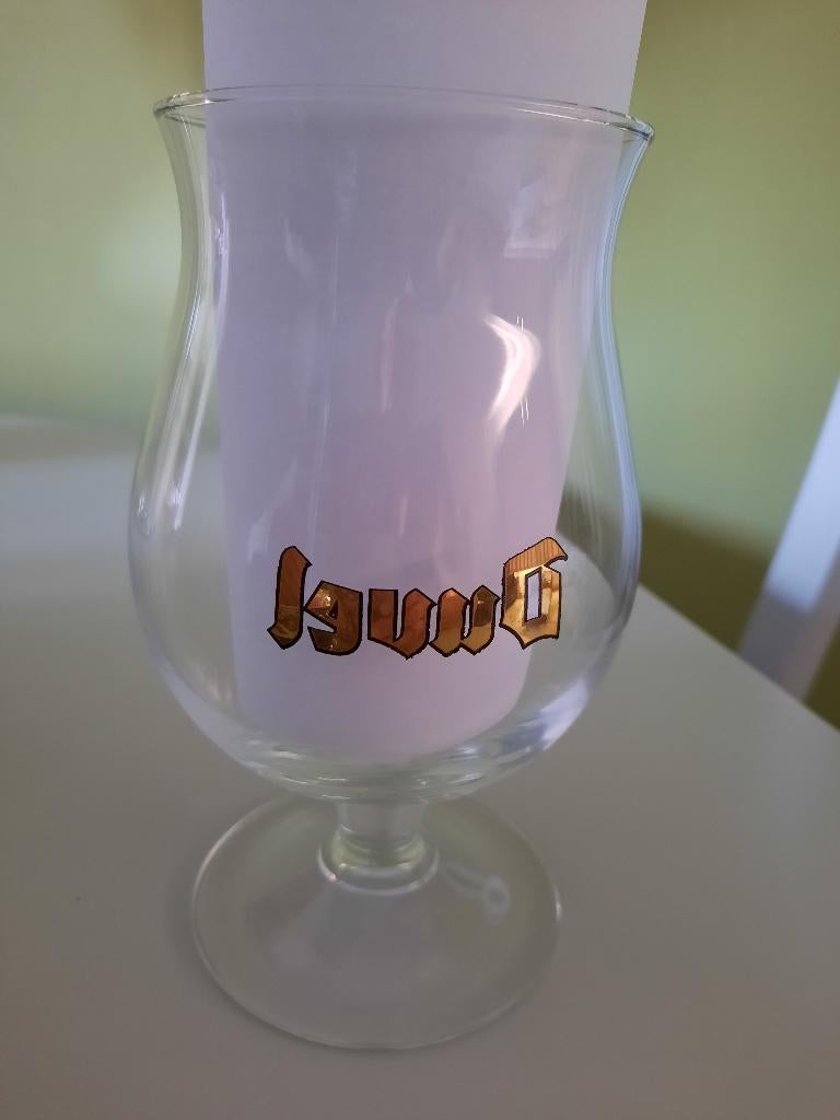 Duvel glas gentse feesten 2006 spiegelschrift, Verzamelen, Ophalen, Zo goed als nieuw, Glas of Glazen, Duvel