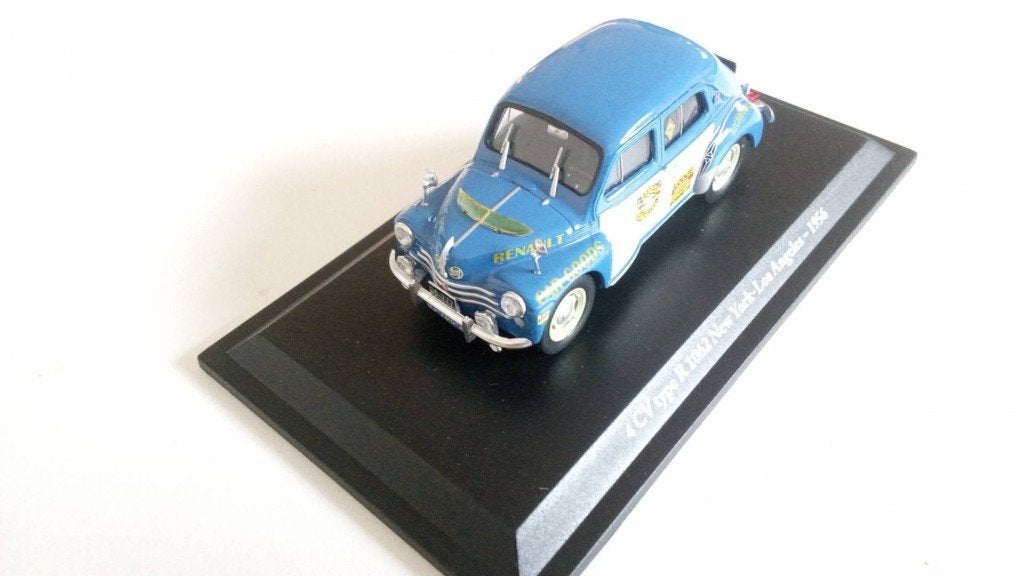 Renault 4CV Eligor 1/43 Raid New York en Los Angeles 1956, Ophalen of Verzenden, Gebruikt, Auto, Overige merken