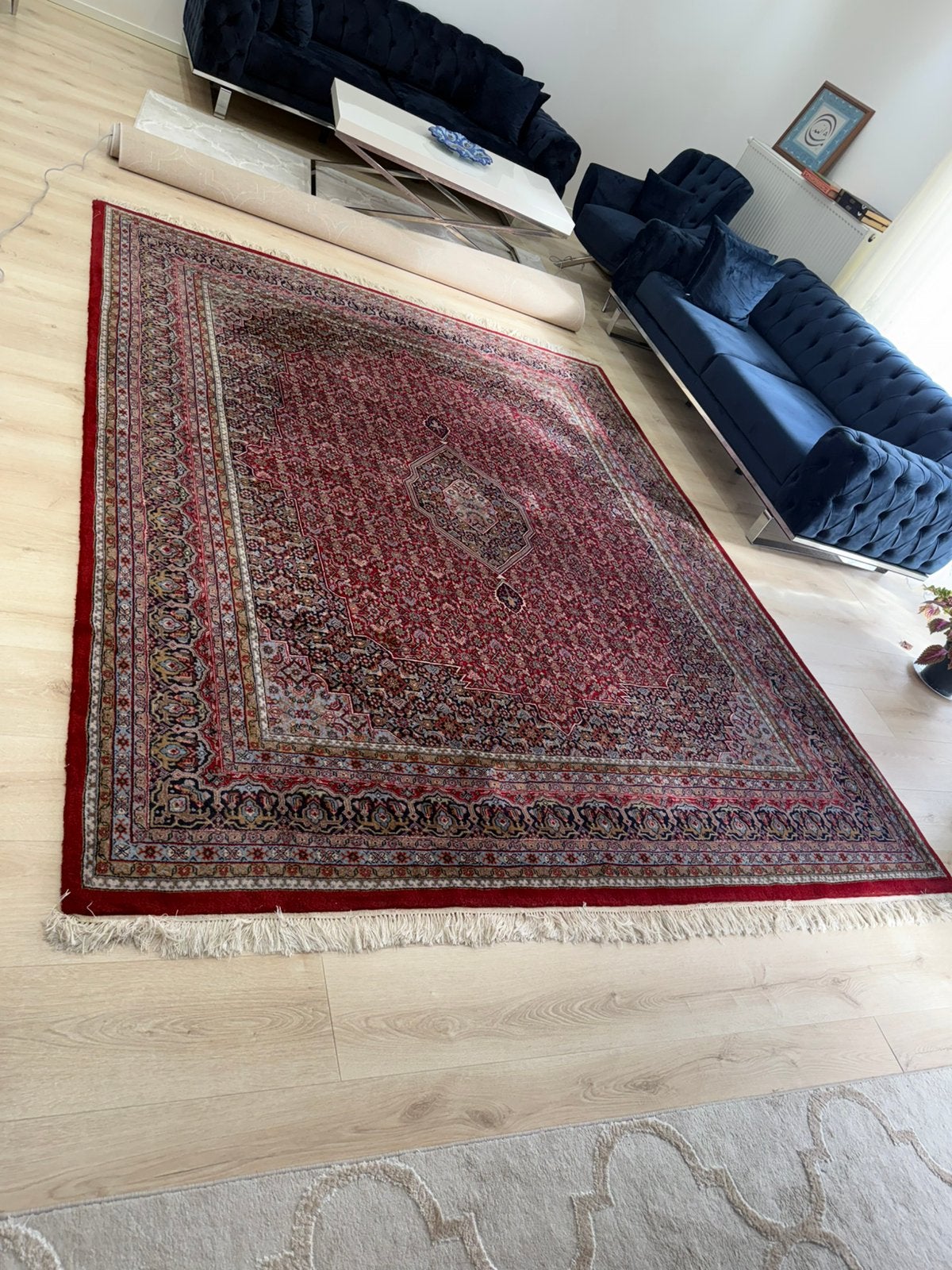 Authentiek handgeknoopt Bidjar tapijt – 254 x 312 cm, Maison & Meubles, Ameublement | Tapis & Moquettes, Comme neuf, Enlèvement ou Envoi