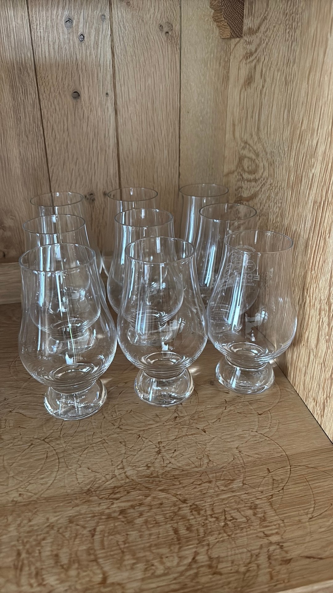 9 whiskyglazen, Ophalen, Zo goed als nieuw