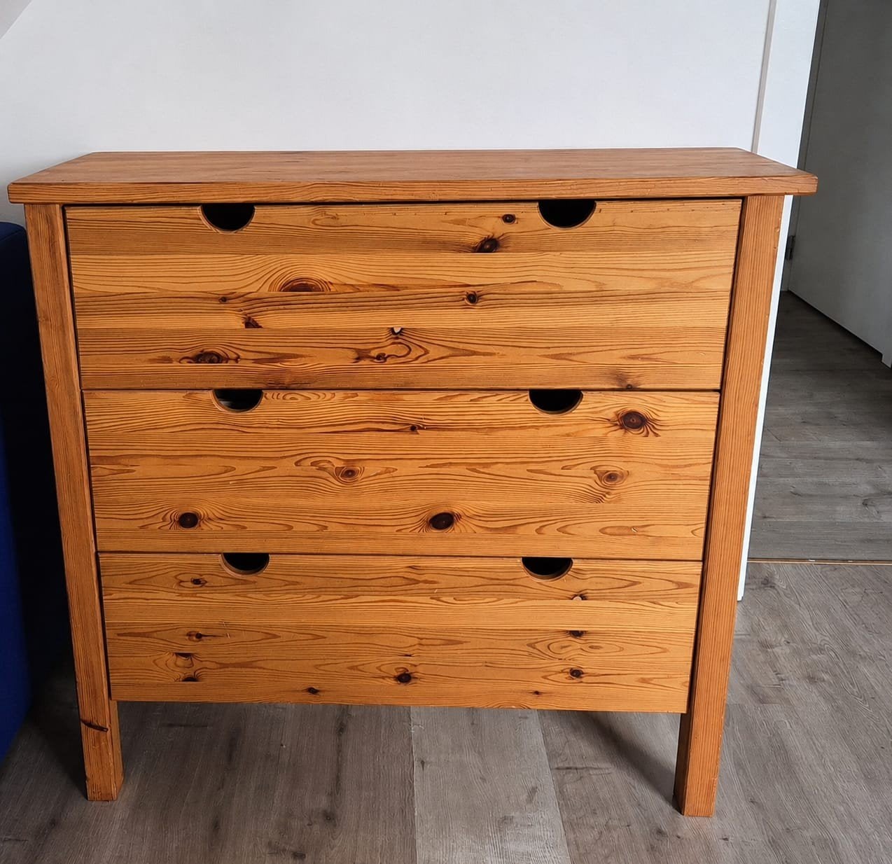Grenen houten ladekast 90 x 86 x 51 cm, Huis en Inrichting, Kasten | Ladekasten, Ophalen