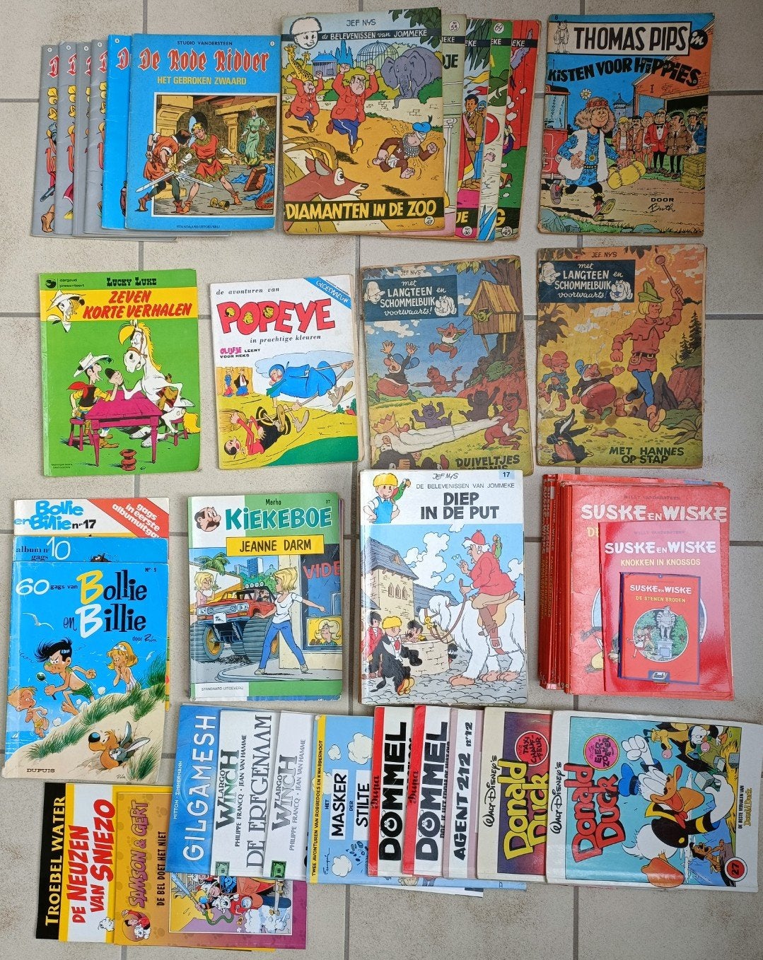 69 strips (jaren '70 - '90), Boeken, Ophalen