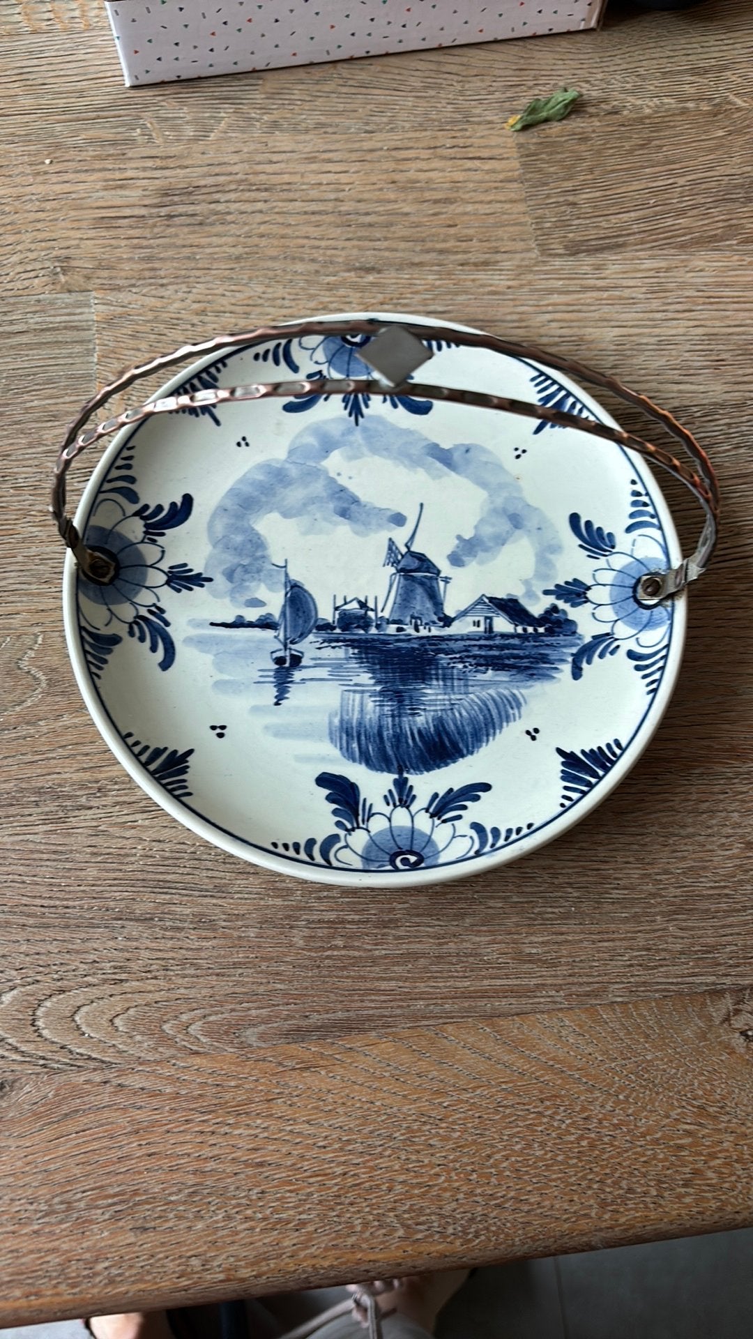 Vintage Delfts Blauw koekschaaltje met hengsel –, Enlèvement