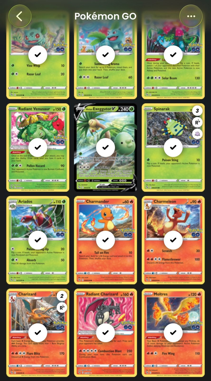 Pokémon Go (Complete Set), Enlèvement