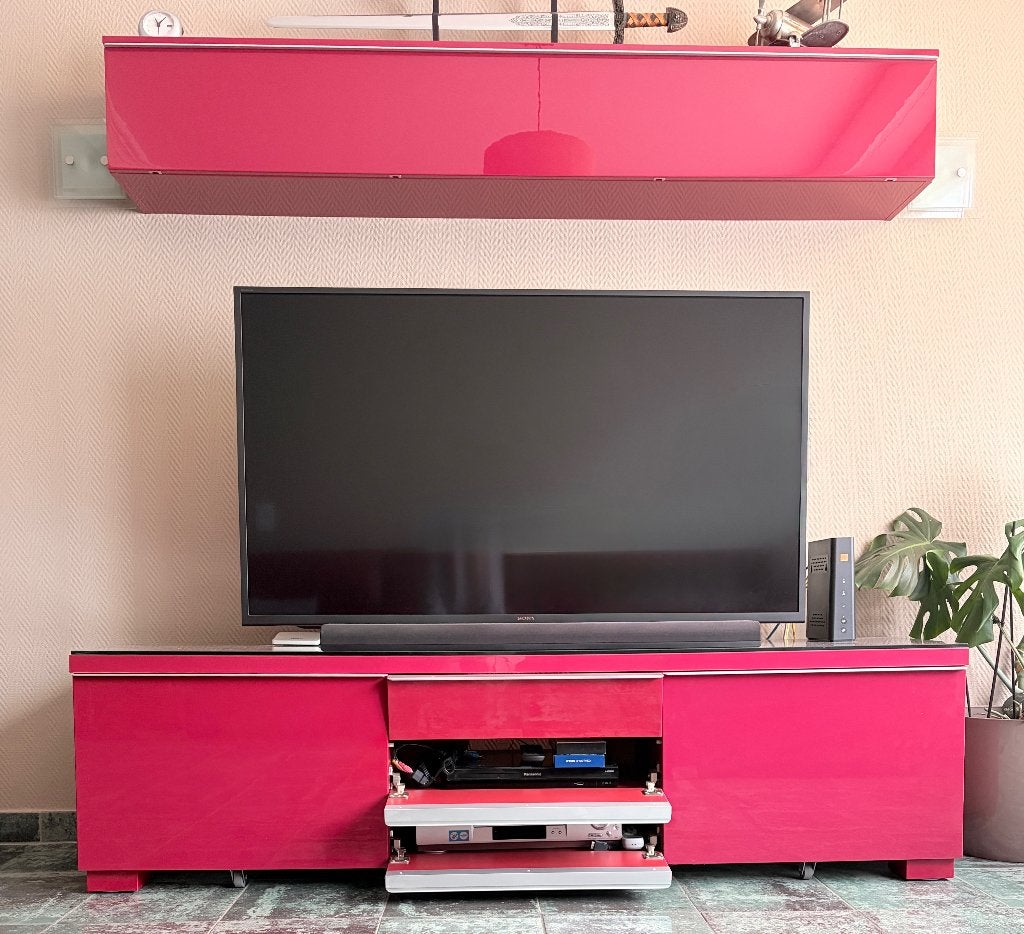 Meubles TV IKEA (haut+bas), Ophalen, Zo goed als nieuw, Overige materialen, 150 tot 200 cm