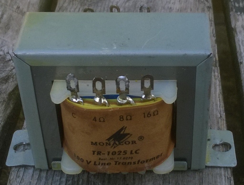 Transformator 100 Volt 25 Watt, Monacor TR-1025 LC, Ophalen of Verzenden, Zo goed als nieuw