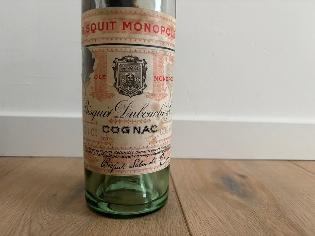 Bouteille vide de Cognac Bisquit Monopole, Collections, Enlèvement, Utilisé, France, Autres types