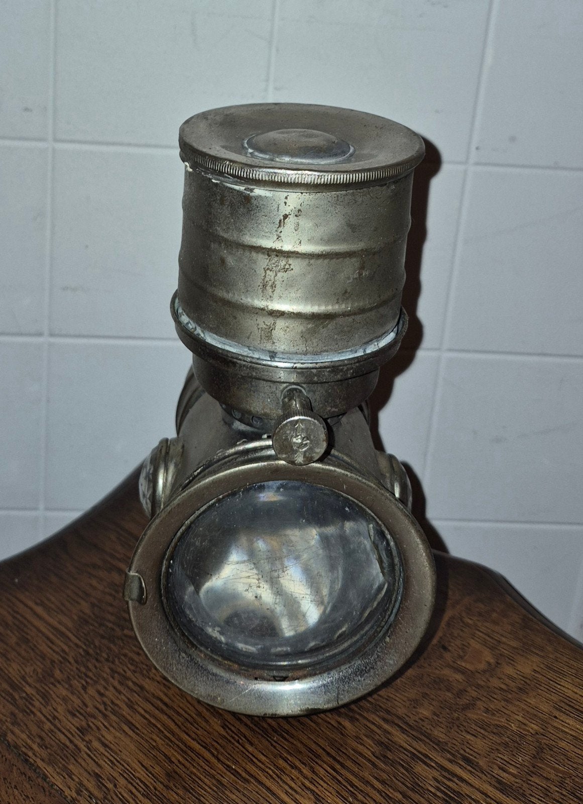 Fietslamp carbuurlamp decoratie, Antiek en Kunst, Ophalen
