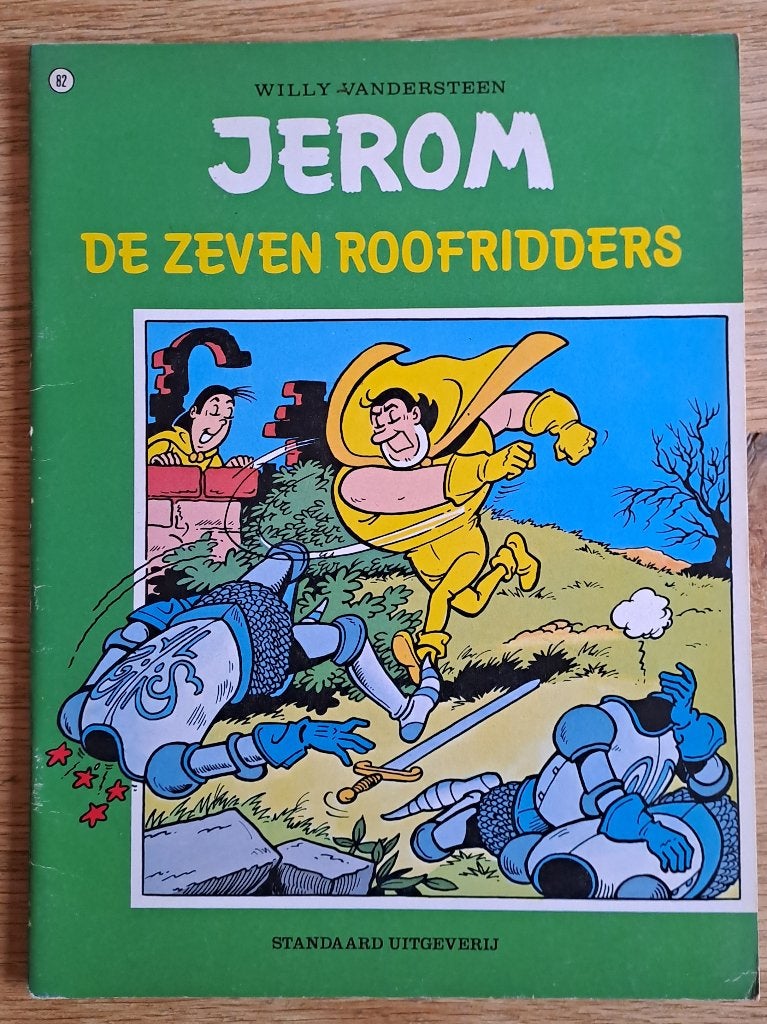82 - Jerom - De Zeven Roofridders, Gelezen, Willy vandersteen, Eén stripboek, Ophalen of Verzenden