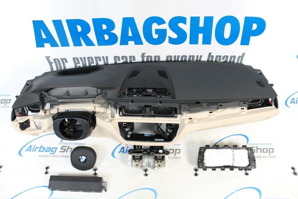 Airbag kit Tableau de bord beige BMW 5 G30 (2017-....), Enlèvement ou Envoi, Utilisé