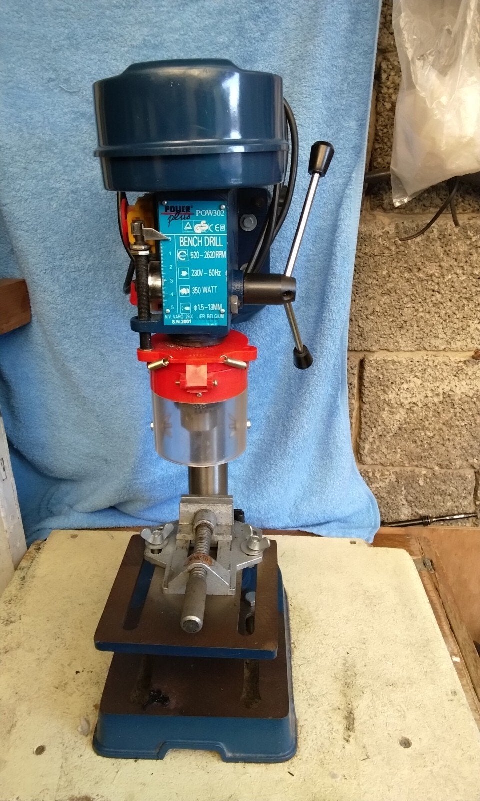 kolomboormachine power plus POW 302, Doe-het-zelf en Bouw, Gereedschap | Boormachines, Ophalen, Kolomboormachine