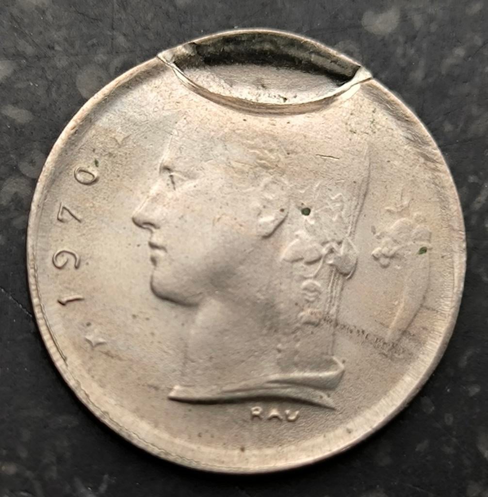 Casquette misslag 1 fr 1970 fr., Postzegels en Munten, Munten | België, Ophalen