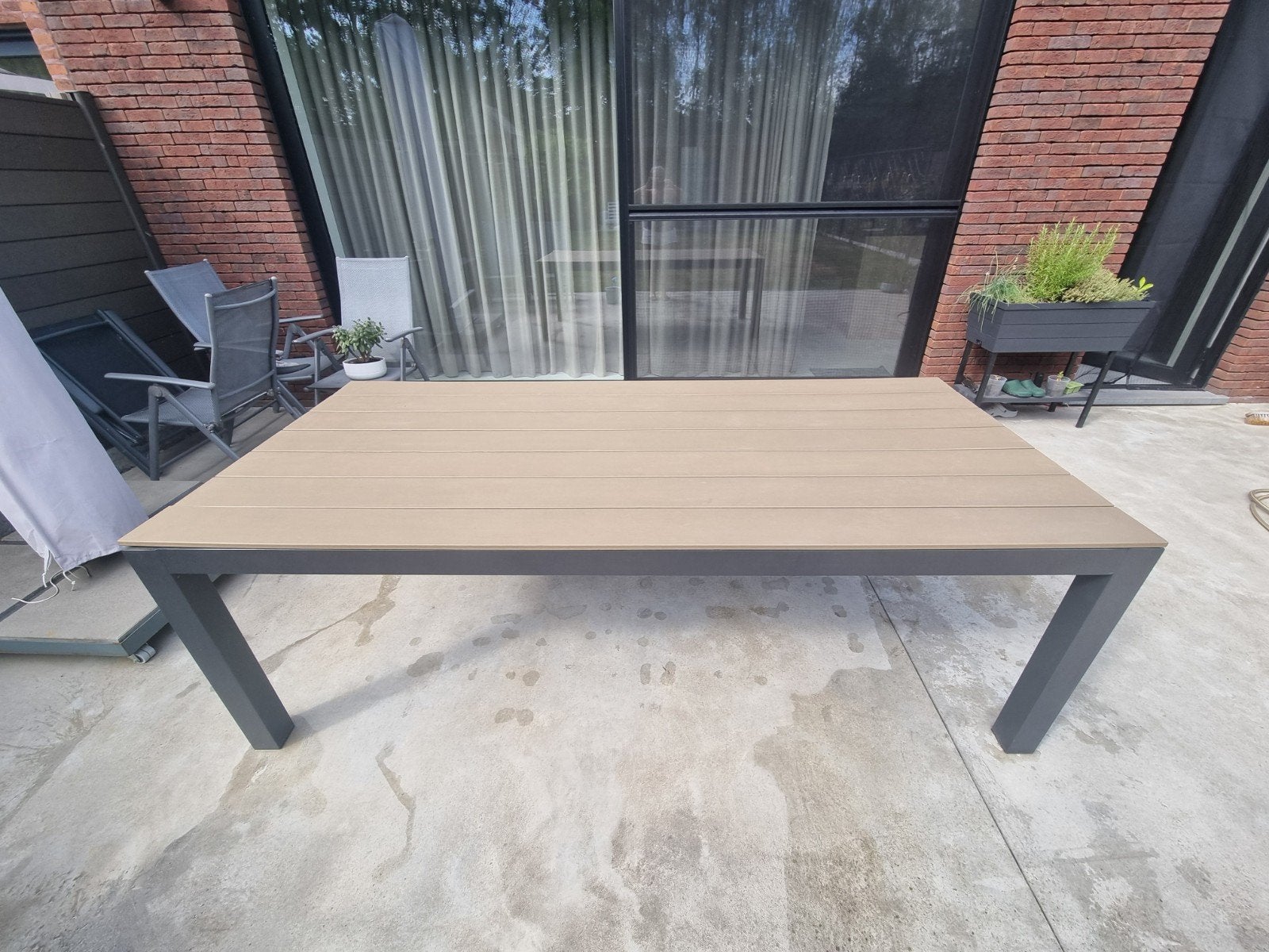 tuintafel, Tuin en Terras, Tuintafels, Ophalen, Aluminium