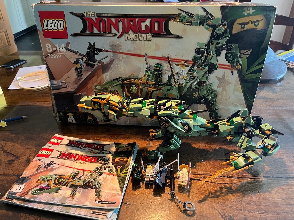 LEGO Ninjago 70612 Groene Ninja Mecha Draak, Lego, Ophalen of Verzenden, Zo goed als nieuw, Compleet
