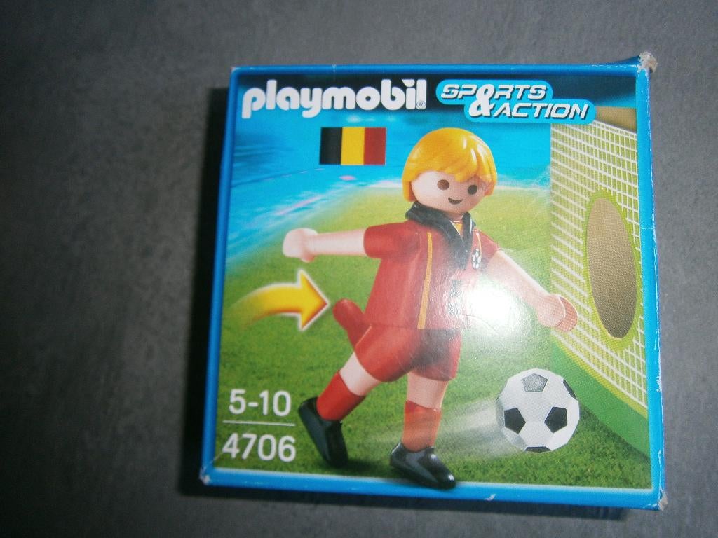 Playmobil 4706 Voetballer Rode duivels België, Kinderen en Baby's, Speelgoed | Playmobil, Ophalen of Verzenden, Gebruikt, Complete set