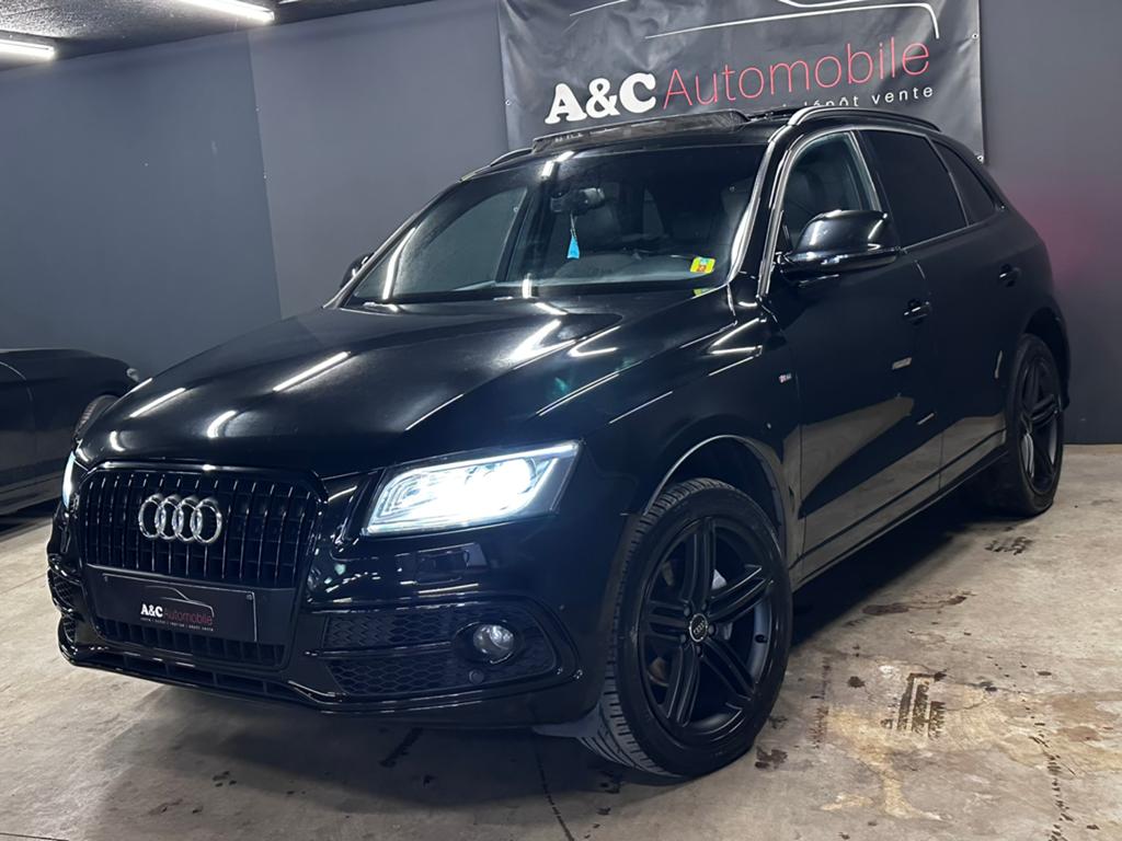 Audi Q5 2.0 TDI S-Line Automaat Xenon, Auto's, Audi, Automaat, 4 cilinders, Q5, Zwart