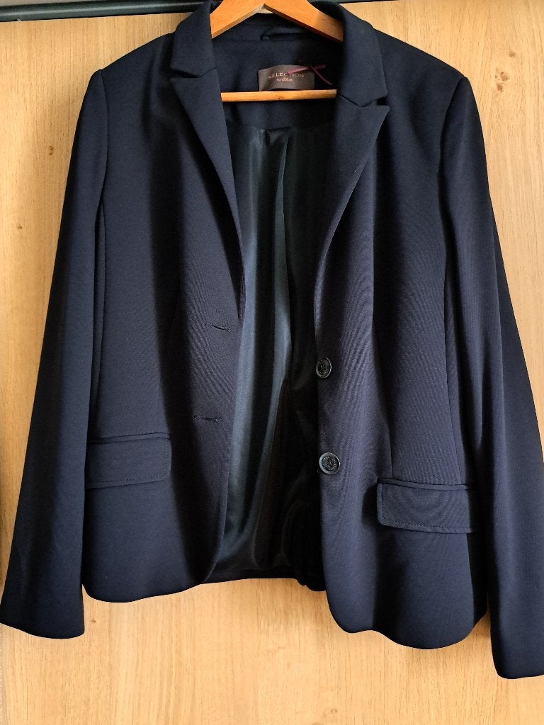 Blazer, Kleding | Dames, Jasjes, Kostuums en Pakken, Zwart, Maat 42/44 (L), S. Oliver, Ophalen of Verzenden