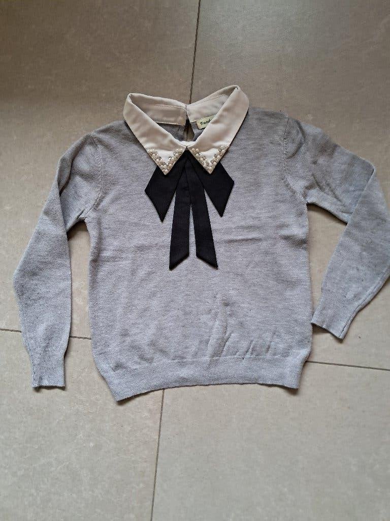 Grijs pulletje 8 jaar, Enfants & Bébés, Vêtements enfant | Autre, Enlèvement ou Envoi, Comme neuf, Trendy Style, Fille