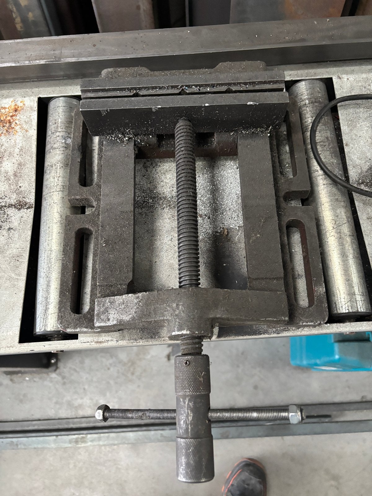 Bankschroef 200mm, Doe-het-zelf en Bouw, Ophalen