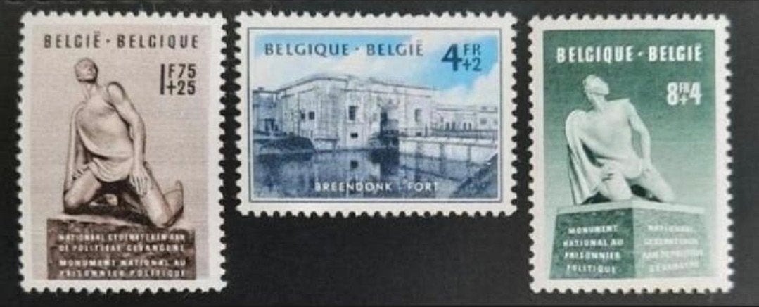 Belgique : COB 860/62 ** Prisonniers politiques 1951., Sans timbre, Neuf, Enlèvement ou Envoi, Non oblitéré