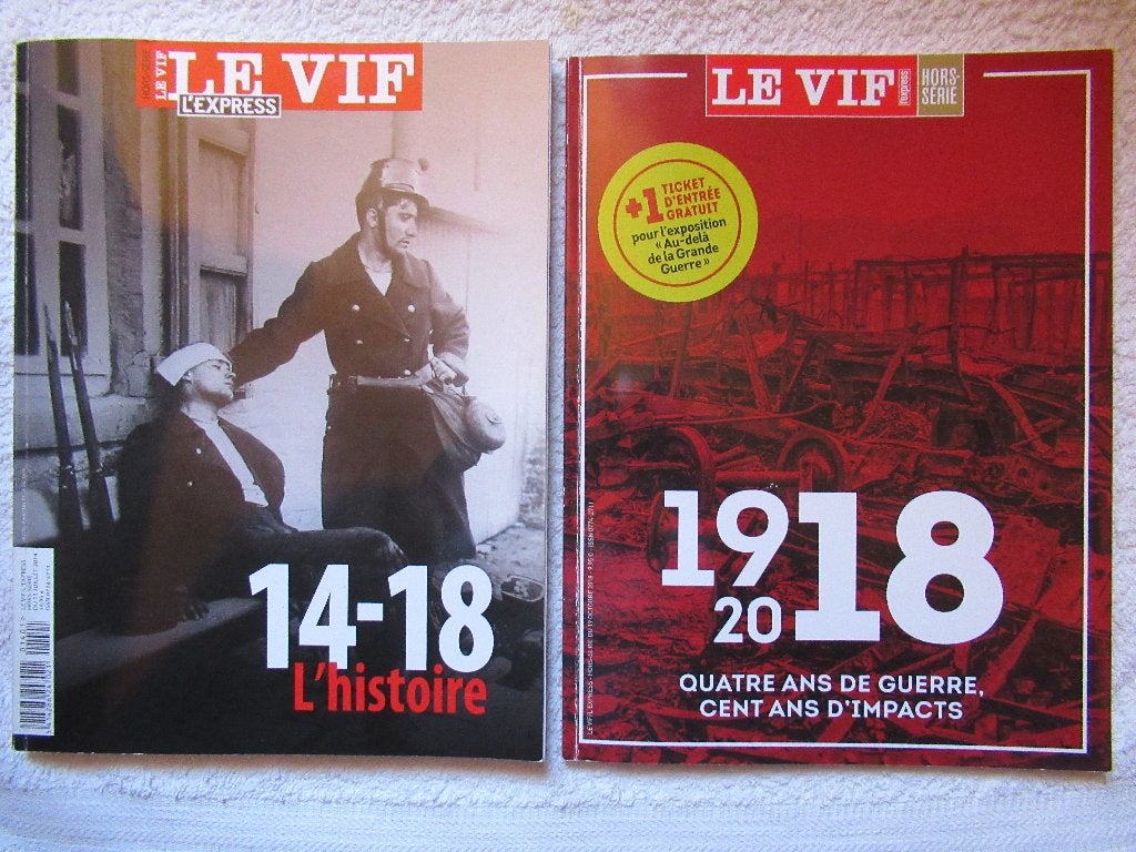 14-18 Deux livres sur 14-18 en Belgique, Enlèvement ou Envoi, Comme neuf, Armée de terre, LE VIF