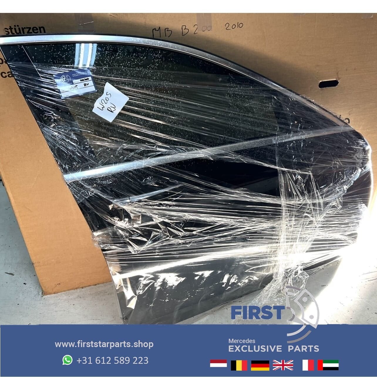 W205 S205 DEUR RECHTSVOOR PORTIER C Klasse ZWART 2014-2021 C, Utilisé, Porte, Avant, -