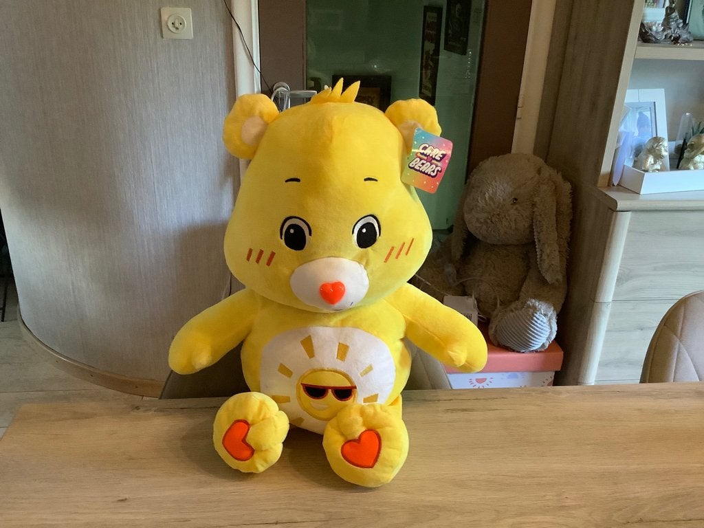 Troetelbeer (Care Bears) grote pluche character (Nieuw), Overige merken, Beer, Nieuw, Ophalen of Verzenden