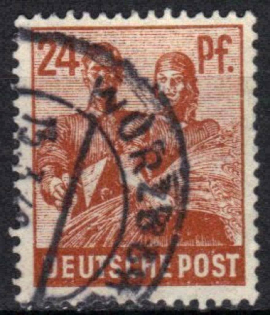Duitsland A.A.S. 1947 - Yvert 40 - Beroepen (ST), Verzenden, Gestempeld