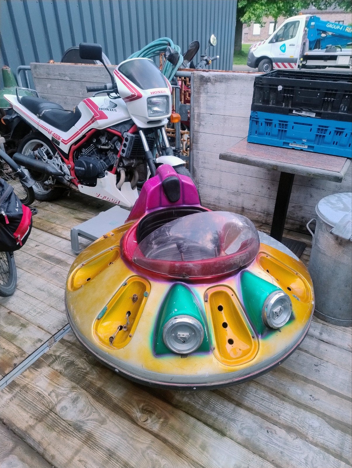 Kermis toestel, vliegende schotel.200€, Ophalen