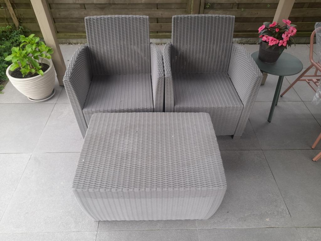 Zetels en bank, Tuin en Terras, Ophalen, Bank