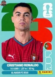 Autocollant Ronaldo Coupe du Monde de la FIFA, Enlèvement, Neuf