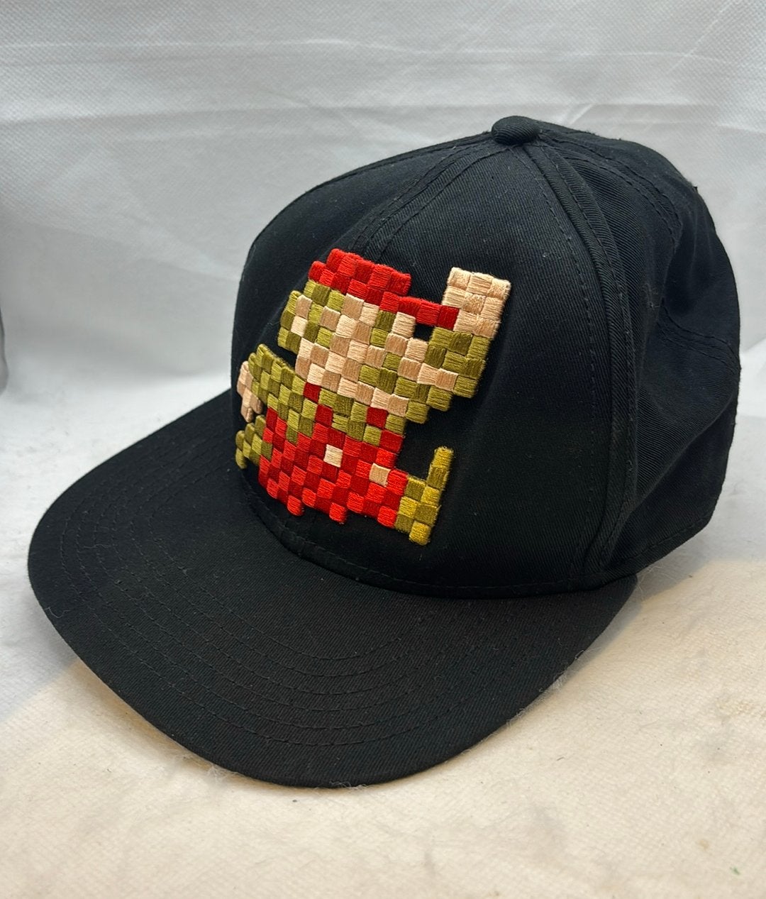 Super Mario Bros. Nintendo 3D Pixel geborduurde snapback-pet, Ophalen of Verzenden, Gedragen