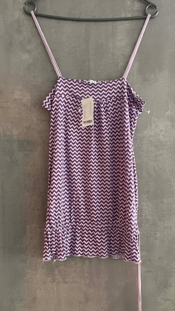 TOP neuf   PIMKIE  mauve blanc M, Enlèvement ou Envoi, Pimkie, Violet, Neuf