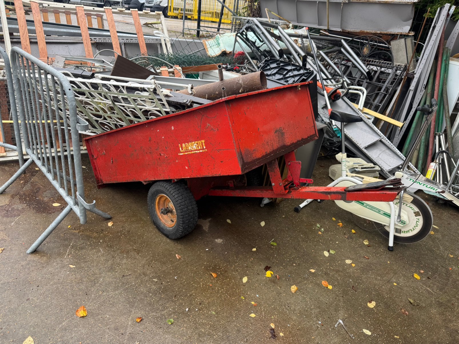 Remorque Lambert pour motoculteur ou tracteur, Articles professionnels, Lambert, Jusqu'à 2500, Enlèvement, Lambert