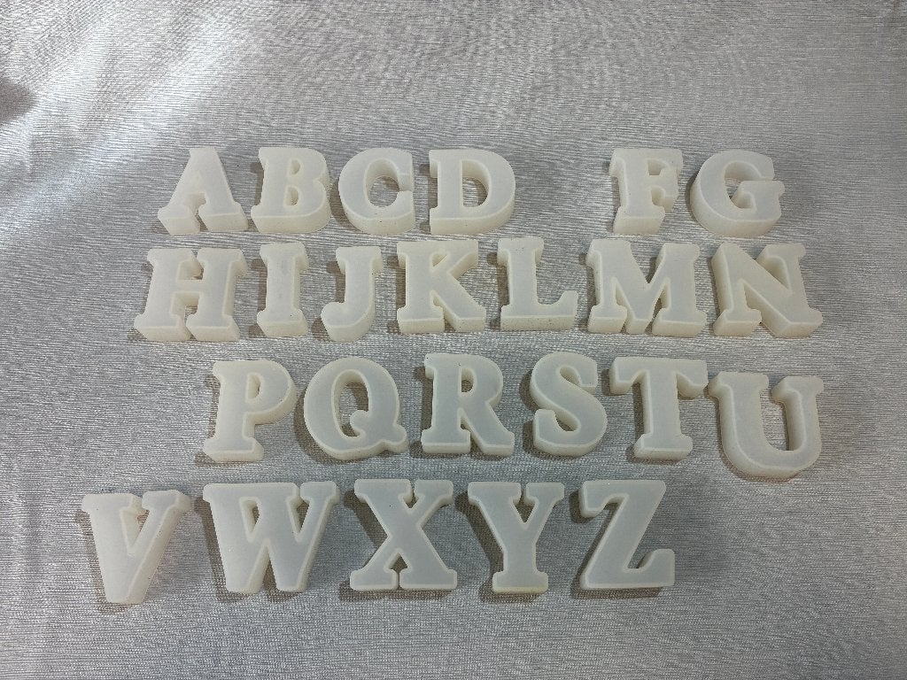 Siliconen letters – alfabet – decoratie & knutselen, Ophalen of Verzenden, Gebruikt, Knutselmateriaal
