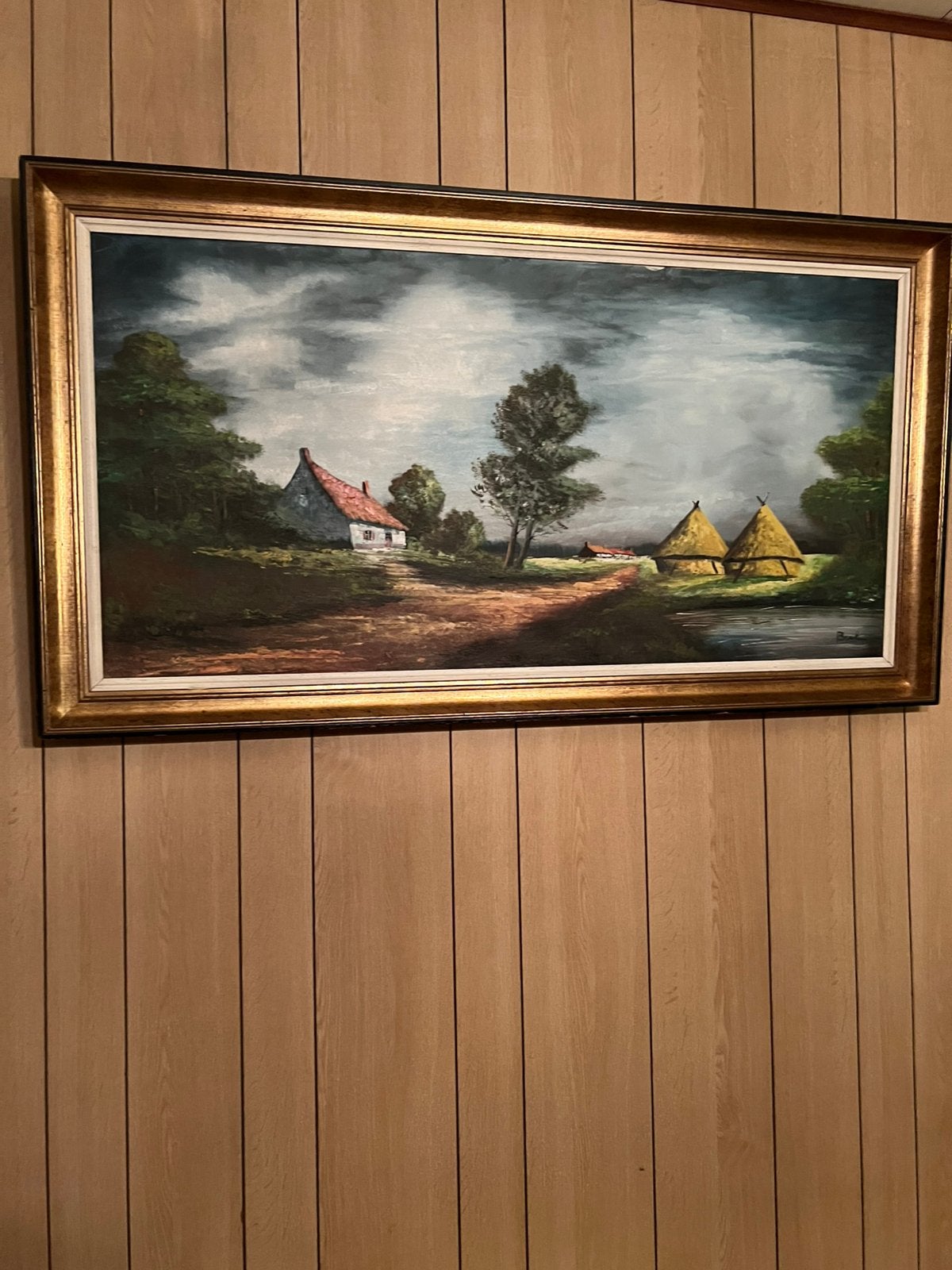 Schilderij landschap, Antiek en Kunst, Ophalen, Landschap