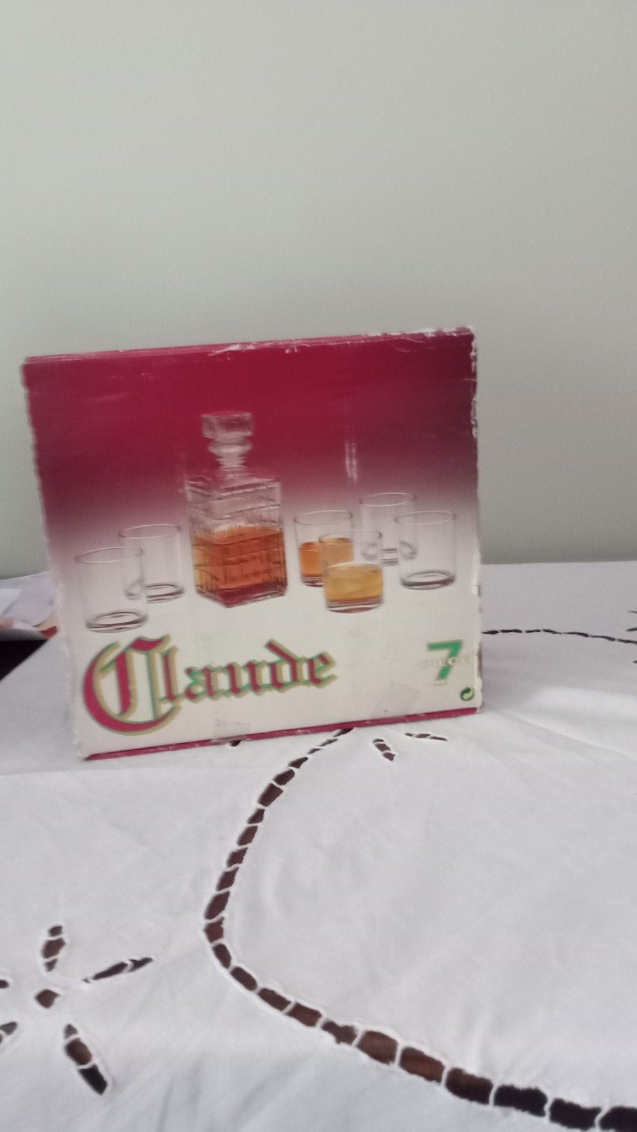 Met 6 glazen en 1 karaf Grand Marnier Vinted jaar 1990, Ophalen of Verzenden, Zo goed als nieuw, Overige typen