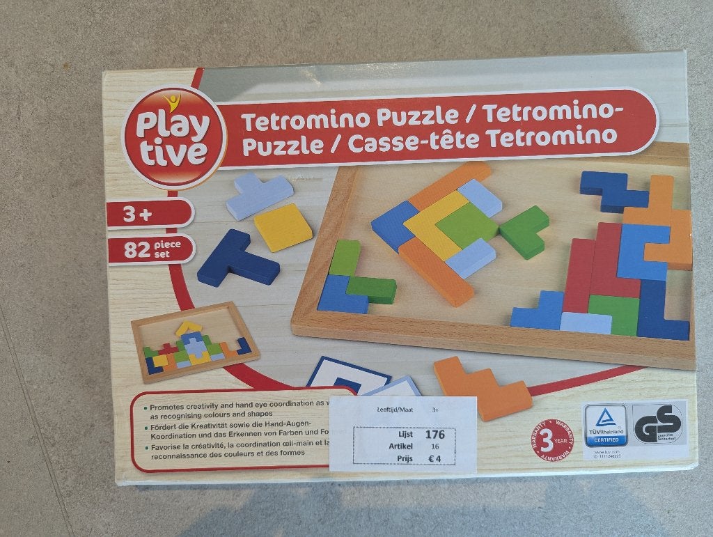 Puzzle Tetromino en bois 82 pièces, Enlèvement, Neuf, Autres types