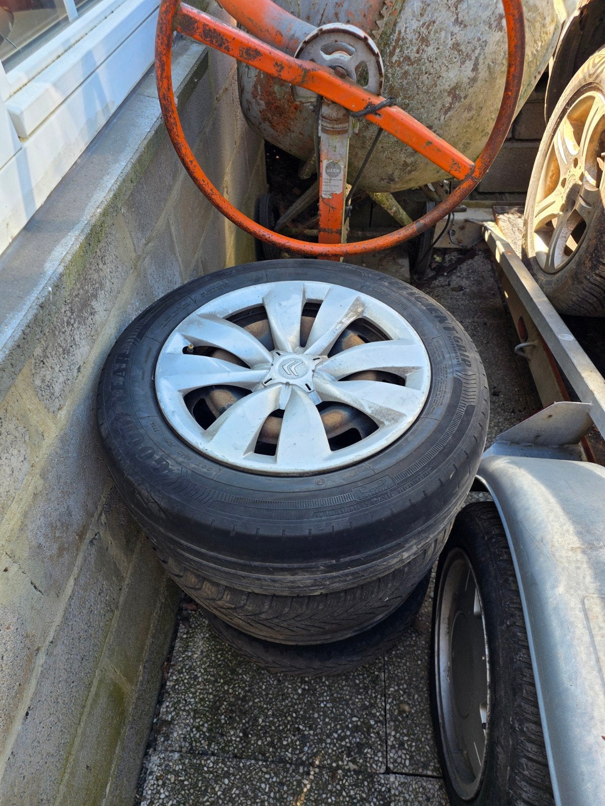 Jantes 15 pouces tôle citroen c3 2012, Enlèvement