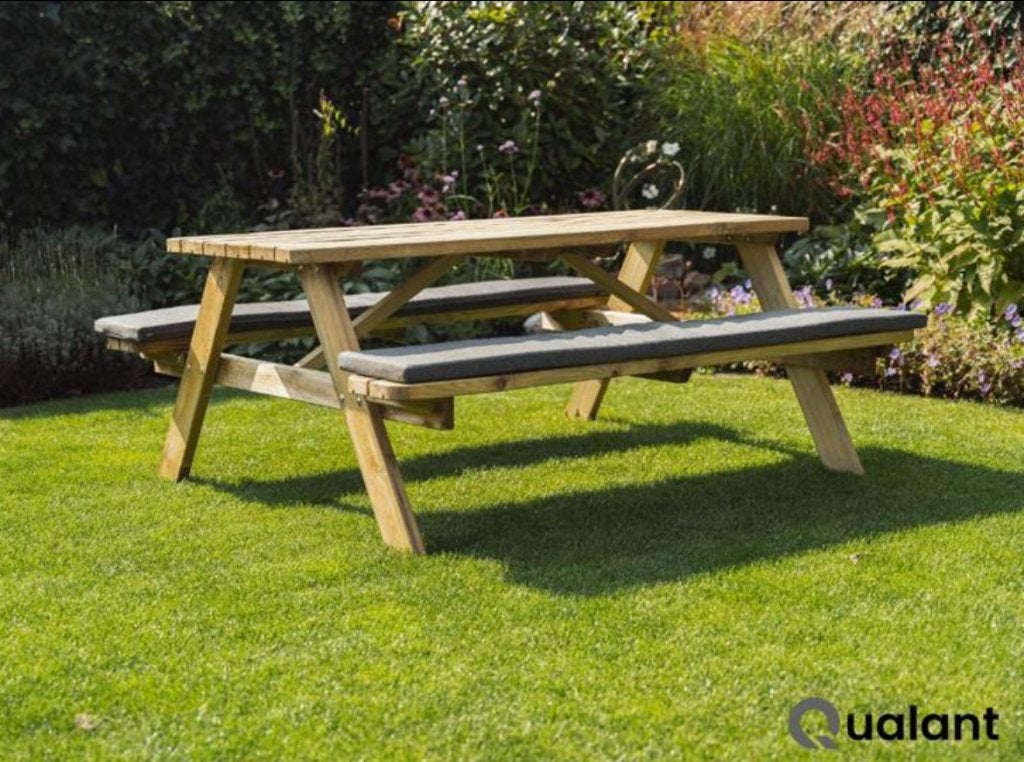 stevige picknicktafels - nieuw en geïmpregneerd, Tuin en Terras, Picknicktafels, Nieuw, Ophalen of Verzenden, Inklapbaar, Rechthoekig