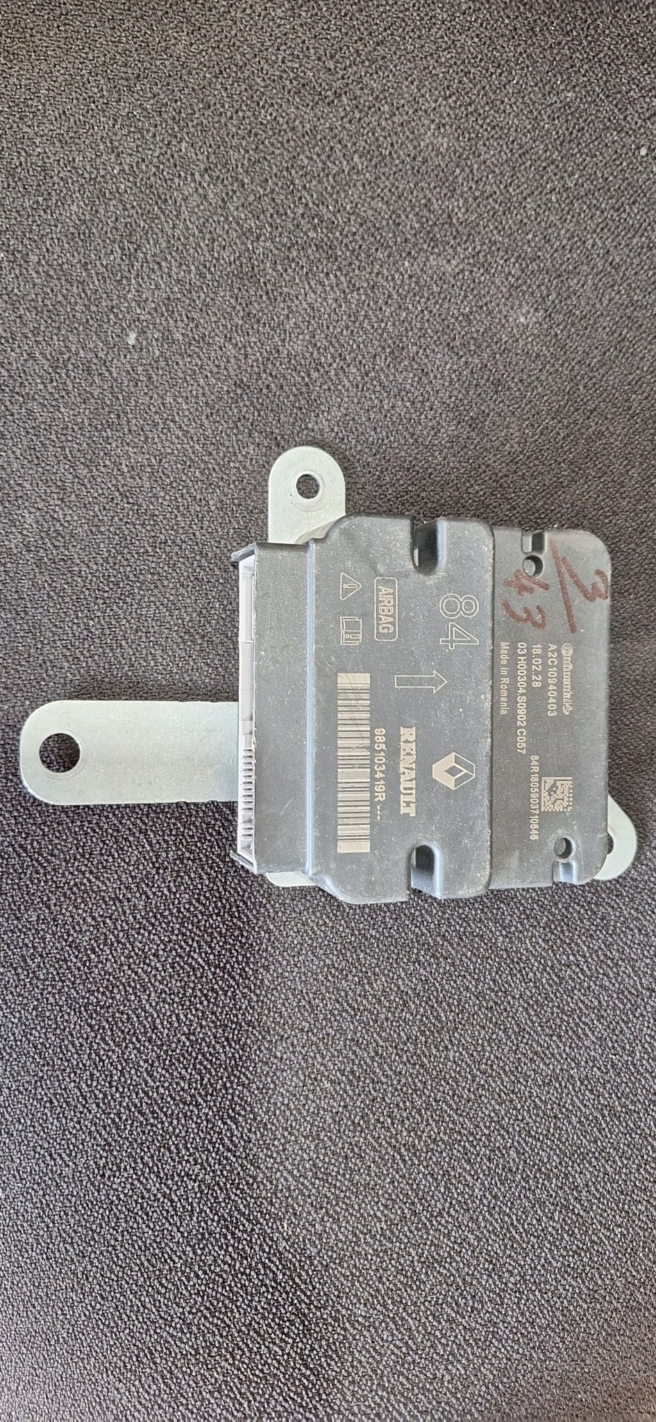 Originele Airbag Stuurmodule Computer Renault Megane Scenic, -, Utilisé, -, -