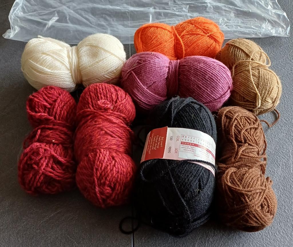 pakket 2: breigaren(allerlei kleuren), Enlèvement ou Envoi, Comme neuf, Tricot ou Crochet, Laine ou Fils